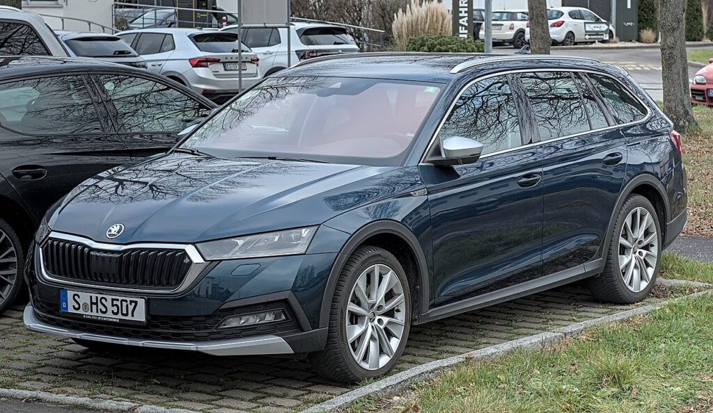 Skoda Octavia driving